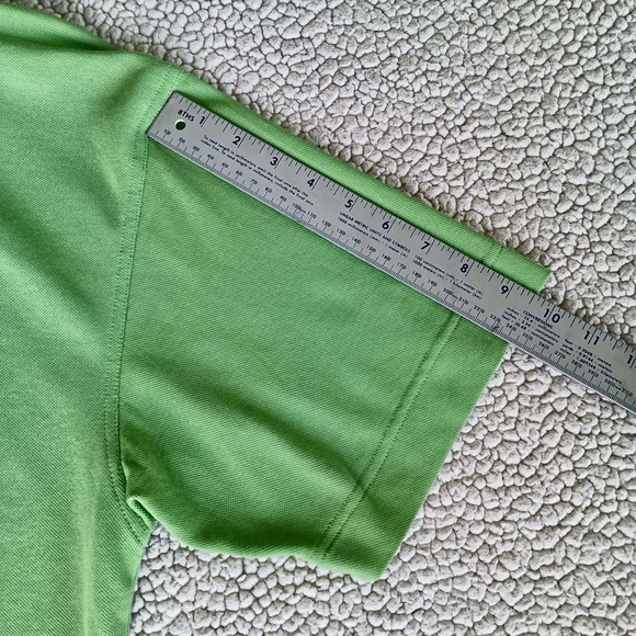 Cutter and Buck Mens Polo Shirt Golf Shirt L Green Button Up Short Sleeve Shirt - Picture 5 of 8